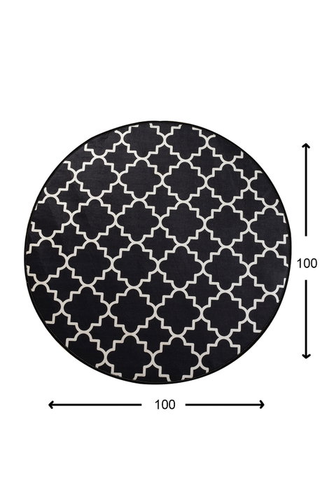 Conceptum Alfombra Kupa Black Multicolor 100 cm Conceptum Alfombra Kupa Black Multicolor 100 cm